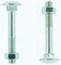 100 x Dresselhaus M8 x 55 Flachrundschrauben mit Vierkantansatz & Mutter Mu, galv. verzinkt DIN 603 M 8 Schlossschrauben ISO 8677 (100, M8 x 55)