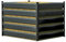 GFP Komposter Aluminium 150x110cm Hochwertiger Gartenkomposter Schnellkomposter Stecksystem 100% Wartungsfrei in Anthrazit