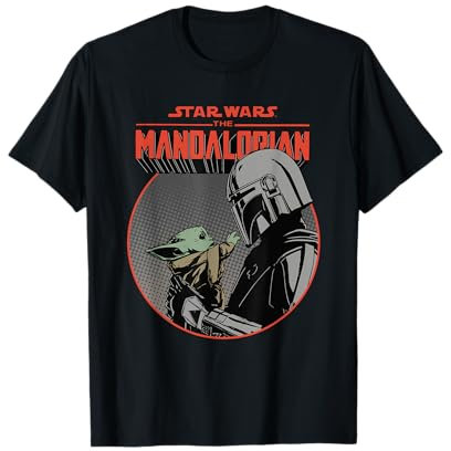 Star Wars Le Mandalorien Mando et Grogu Retro T-Shirt