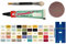 My-B-Style Sorrentoblaues Emaille Paste/Lack Reparaturset für Bad, Fliesen, Keramik, Autolack, Holz, Laminat uvm. im praktischen Set mit 8 ml Elefant Emaille, Kunststoffspachtel & Pinsel