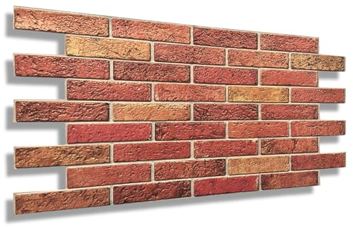 4m² 3D PVC Paneele Stein Optik 10 Stück, Wandpaneele Wandverkleidung Decke Deckenpaneele PVC-Verkleidung Wandtatto Fliesen Imitat