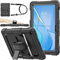 SEYMAC stock Custodia per Huawei MatePad T10 9,7'' & T10s 10,1'' con Proteggi Schermo [Cinghia da Mano Girevole a 360°] e Supporto, Custodia a Prova di Goccia per Huawei MatePad T10/T10s 2020 (Nero)