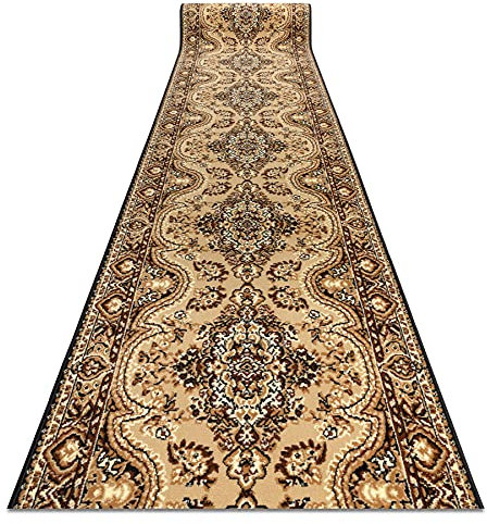 Passatoia BCF PRIMAVERA per cucina, corridoio, soggiorno, robusto, classico, beige 80x240 cm