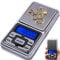 Retoo Taschenwaage Feinwaage 200g/0,01g, Digitalwaage Grammwaage Präzisionswaage Goldwaage Briefwaage Münzwaage Feingrammwaage Mini Waage Gramm mit LCD Display und Tara Funktion, Silber