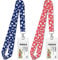 Cruise Lanyard Must Have Essentials for Ship Cards [2 Pack] Cruise Lanyards with ID Holder, Key Card Detachable Badge & Waterproof Ship Card Holders (Blue & Pink)
