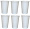 TRENDSKY 2000 Stück Einwegtrinkbecher 0,2 L weiß, Partybecher aus Kunststoff, Qualitäts Trinkbecher Ausschankbecher 200ml