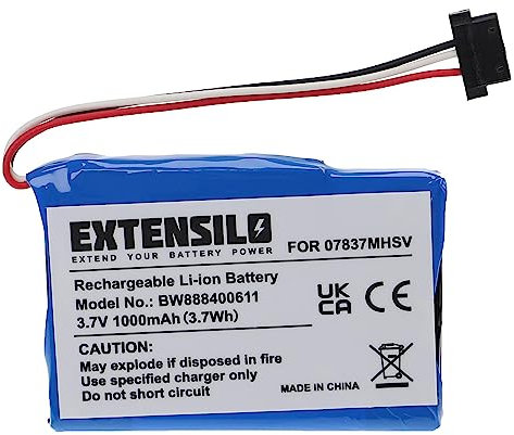 EXTENSILO Akku Ersatz für Becker S30, 07837MHSV, 338937010150 für GPS Navigation Navi (1000 mAh, 3,7 V, Li-Ion)