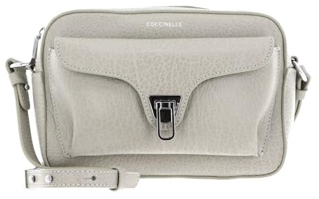 Coccinelle Leder Umhängetasche Schultertasche Beat Elephant Crossover Bag Gelso beige