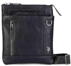 U.S.POLO ASSN. - Umhängetasche aus polyurethan, schwarz (24 X 1 X 27.5 cm)