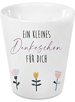 Manufaktur Liebevoll - Dekorativer Blumentopf mit Spruch | Persönliches Geschenk für Frauen | Wundervoller Keramikblumentopf zum verschenken an besondere Menschen