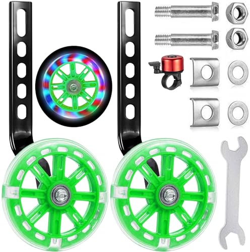 Zusatzräder für Kinderfahrräder, Stabilisator für Kinder, Training Wheels, verstellbare Räder für Fahrräder, Universal-Fahrradrollen für 12 14 16 18 20 Zoll