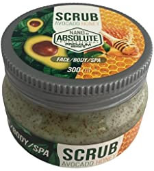 NANO ABSOLUTE Avocado Honey Face & Body Scrub 300ml | peeling gesicht | peeling körper | Face & Body & Spa | skin care | Erfrischendes Peeling für Damen & Herren