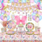 175 PCS Butterfly Party Decorations - Butterfly Balloons, Banner, Cake Topper, Fairy Wing, Tattoo, Stickers, Plates, Napkins, Cups, and Tablecloth for Girl Women Birthday Supplies, Serves 20 Guest