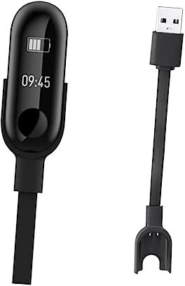 PartyKindom Charger USB Charging Cable Replacement Cord TPE Flat Cable for Fitness Bracelet Monitor Compact and Portable
