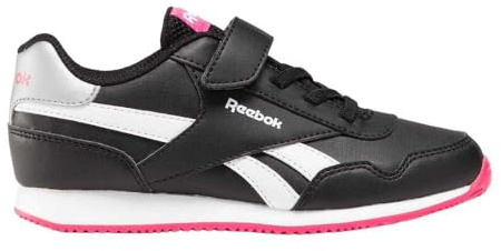 Reebok Mädchen Royal Cl Jog 3.0 1v Sneaker, Black Boldpink White, 33 EU