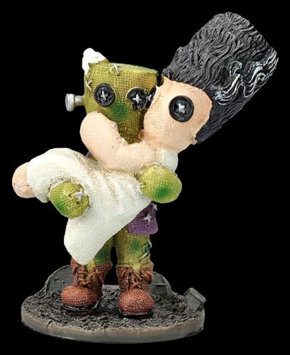 Figuren Shop GmbH Frankensteins Monster trägt Braut,13 cm Deko Figur - Pinhead Monsters Voodoopuppen