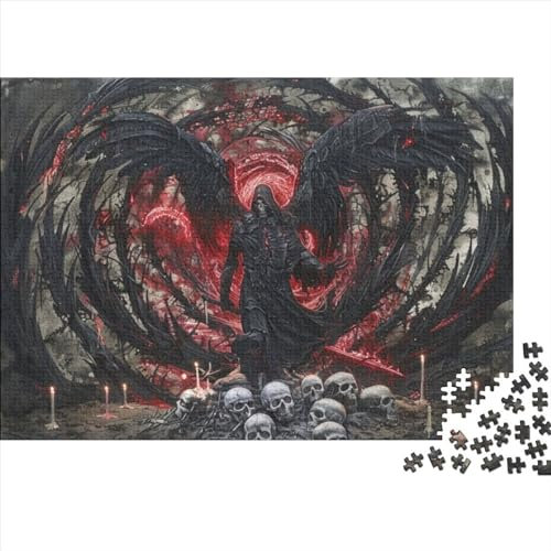 Gothic Skeleton 1000 Teile Puzzle Puzzle 1000 Teile Schwierig Impossible Puzzle Erwachsenenpuzzle Ab 14 Jahren 1000pcs (75x50cm)