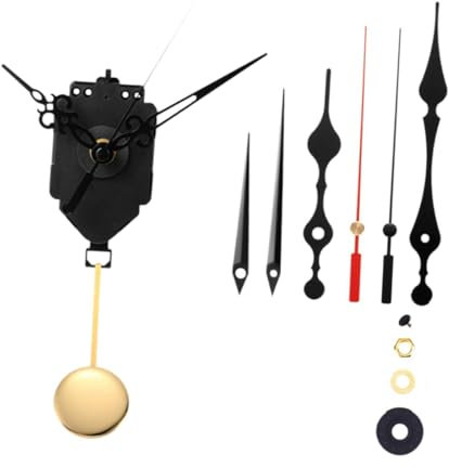 perfk Uhrwerksatz mit Pendel, DIY Uhrwerke, batteriebetrieben, Wanduhrwerk, Quarzwerk geräuschlos, Uhrenersatzteile für DIY Uhr, #H