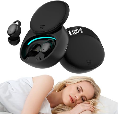 Sleep In Ear Small Headphones Mini Invisible Sleep Earbuds for Small Ear Canals Bluetooth Earphones for Sleeping Wireless Ear Buds Noise Cancelling TWS Wireless Ear Phones Bluetooth for iPhone Android