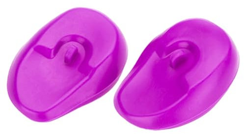 Gihioue Cache-Oreilles pour Colorations, Protection Chaleur, Réutilisables, Silicone pour Maison, Rose, Noir, Violet