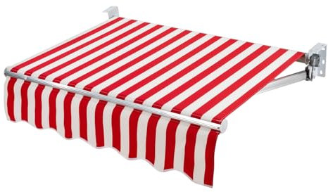 Toldo retráctil manual con brazo articulado retráctil con protección UV para jardín al aire libre, sombreado de carritos de comida Resorts 150 x 100 cm