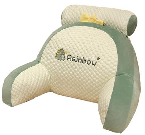 Cuscino da lettura, per letto e adulti, cuscino da seduto, supporto per la schiena con braccioli, ultra comodo, per guardare la TV, leggere, lavorare sul computer portatile e giocare