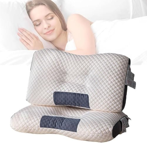 Outfany Cozycloud Pillow, Grishay Cozy Cloud Pillow, Libiyi Cozycloud Pillow, Welnax Cervical Pillow, Neck Support Pillow for All Sleeping Positions, Soft and Non Collapsing Core Pillow(2pcs)