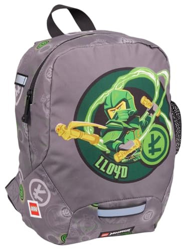 SKANDO BAGS Kindergartenrucksack LEGO® NINJAGO®, Elemental Master of Energy: Leichte Tasche mit verstellbaren Trägern, Namensschild, Netzseitentasche und Reflektoren an allen Seiten.