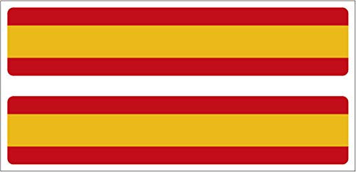 Pegatina Rectángulo Largo Bandera España 2 uds. 100x20 mm/ud.