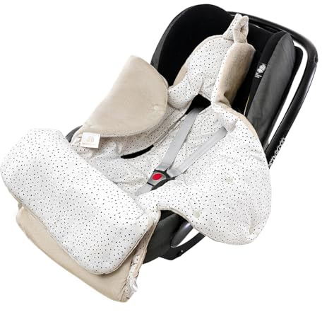 MAYLILY Einschlagdecke Babyschale, Kinderwagen Decke aus Bambus Viskose und Minky, Hergestellt in EU, Handgefertigt, Atmungsaktiv und Hautfreundlich für Baby, Ideal für Herbst und Winter