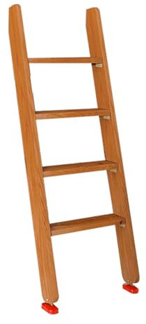 Wandmontierte Leiter für Etagenbett, Raumsparende Dachbodentreppe, rutschfeste Haushaltsleiter mit Handlauf, für Wohnheim, Bibliothek, Bett, Deck(125cm/49in)