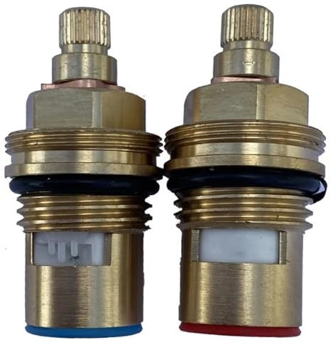 Mixer Tap Cartridge Replacement for Franke and Howdens Lamona Compatible 1/2 Ceramic Disc Popular Cartridge Tap Spares Repair Kit 28 Spline, 8mm diametre, 47mm Total Length