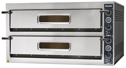 GastroHero Pizzaofen PROFI PLUS 9+9x36 cm Vollschamott Gastronomiebedarf