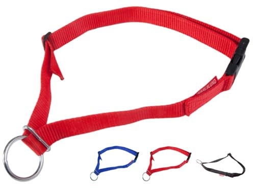 NETPROSHOP Sicherheits-Halsband für Ihr Pferd mit Sicherheitschnalle Nylon, Farbe:Rot
