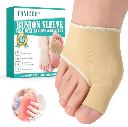 2 Stück Hallux Valgus Socken, Hallux Valgus Korrektur Bandage, Hallux Valgus Bandage mit Silikonpads, Hallux Valgus Bandage in Universalgröße aus weichem Silikon für Männer und Frauen
