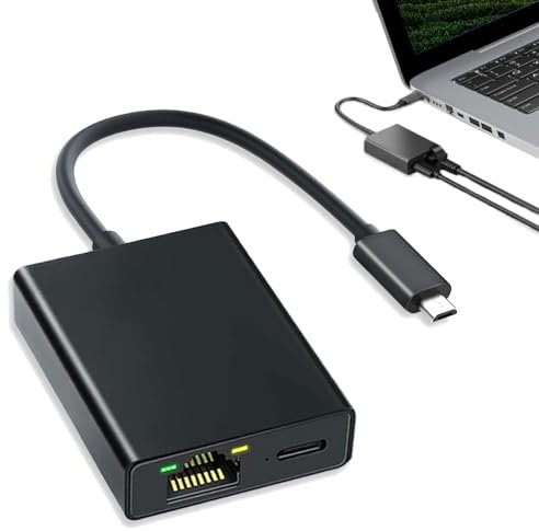 Micro USB to RJ45 Ethernet Adapter – Compatible with Fire Stick, Chromecast Devices – Fast Wired Network for Streaming, Plug & Play Internet Converter with Micro USB Cable for Stable Connection