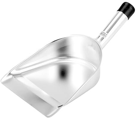 GRIRIW Pala De Comida Multiusos De Acero Inoxidable Pala para Hielo Té y Secos para Cocina y Uso Diario Plateada