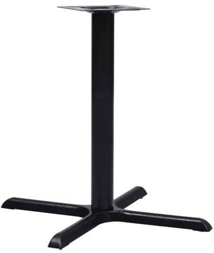 Lauuoeriau Home & Garden Möbel-Bistro-Tischbein, Gusseisen, 76 x 76 x 72 cm, Schwarz