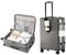yuweijie Valise Cabine · Bagage Polyvalent · Valise Rigide ABS + PC · Extensible · 4 Roues · TSA · Valise Multifonction avec Porte-gobelet intégré et Support pour Smartphone(S-54,5 cm, 40L, Gris)