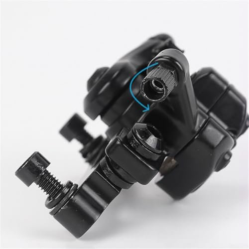 Pinza de freno de disco delantera derecha para scooter eléctrico de alto rendimiento para modelos de bicicleta eléctrica de 8 y 10 pulgadas, aleación de aluminio con kit completo (negro)