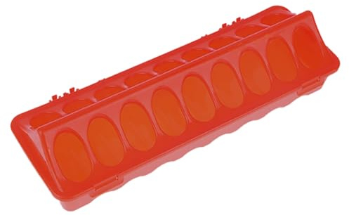 Futterspender für Hühnerfutter, Futtertablett mit Löchern für Vögel, Enten, Tauben, Innen- und Außenbereich, Bauernhöfe, Heimgebrauch