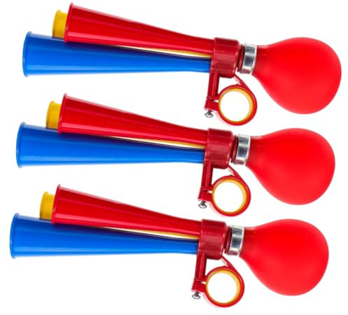 HEMOTON 3stücke Fahrradhupe Lufthupe Für Lenker Mountainbikes Rennräder Erwachsene Jugendliche Klaren Lauten Werkzeuglos Schnell Montieren Elegant Klassisch