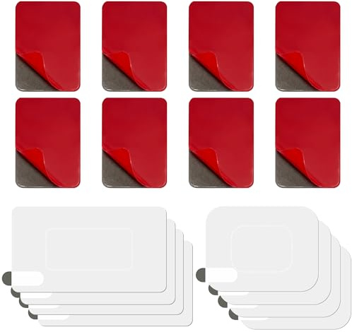 16er Set Klebepads, Klebepads Doppelseitig für Dashcams, Extra Stark, Transparentes Doppelseitiges Klebeband, Doppelseitiges Klebeband Transparent, Ideal Für Auto Parkuhr Windschutzscheibe