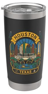 Houston, Texas, USA, geboren, aufgewachsen Doppelwandiger Edelstahl-Thermobecher