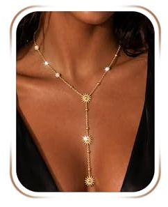 Toplstud 14K Gold Vergoldete Layering Halskette, Verstellbare Lange Wasserdichte Kette Damen Schmuck Geschenke