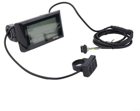 SW900 LCD Display für E-Bike, 24-60V Spannung Auto-Identify, 5-Pin UART Protokoll, schwarzes Bedienfeld-Messgerät für Elektrofahrrad Roller