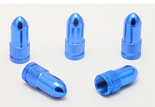5X Ventilkappen MG Patrone Munition Farbe: Blau Blue Ventilkappe Vmgb