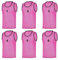 RHINOS sports Leibchen Set (6 Stück) | Nummeriert 1-6 | Pink | Größe L | Erwachsene