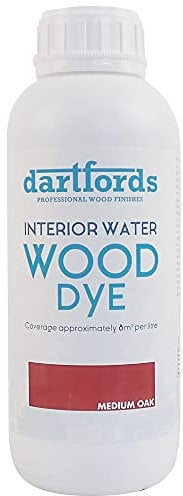 Medium Oak Interior Water Based Wood Dye 1 Litre Bottle