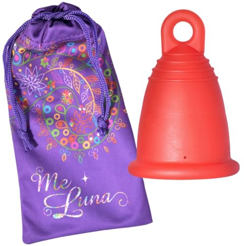 Me Luna tazza mestruale Classic, Anello, Rosso, Taglia L